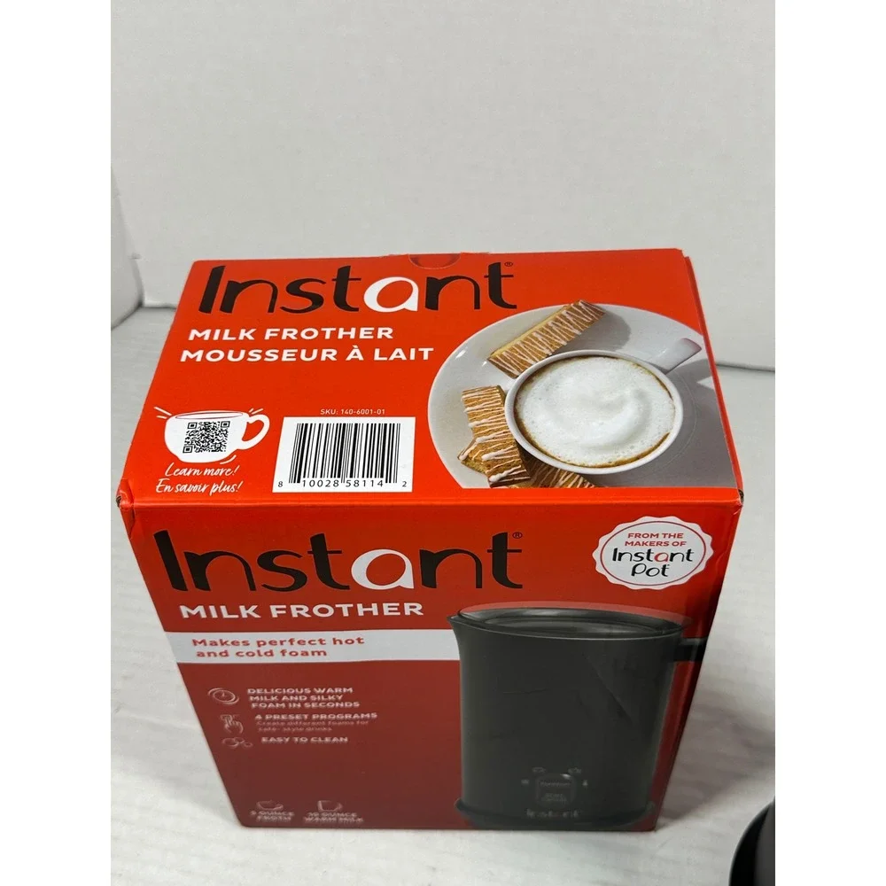 Instant Milk Frother Black‎ 4-in-1 Electric Steamer 140-6001-01 500W